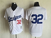 Los Angeles Dodgers #32 Sandy Koufax White Mitchell And Ness Throwback Stitched Baseball Jersey,baseball caps,new era cap wholesale,wholesale hats